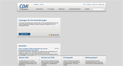 Desktop Screenshot of cda-it-systems.com